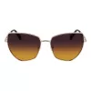 Óculos de sol de mulher LIU JO Butterfly LJ159S5816716 - Armação de acetato Havana castanho com lentes de policarbonato castanhas degradê, largura da lente 58 mm, proteção 100% UV400