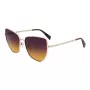 Óculos de sol de mulher LIU JO Butterfly LJ159S5816716 - Armação de acetato Havana castanho com lentes de policarbonato castanhas degradê, largura da lente 58 mm, proteção 100% UV400
