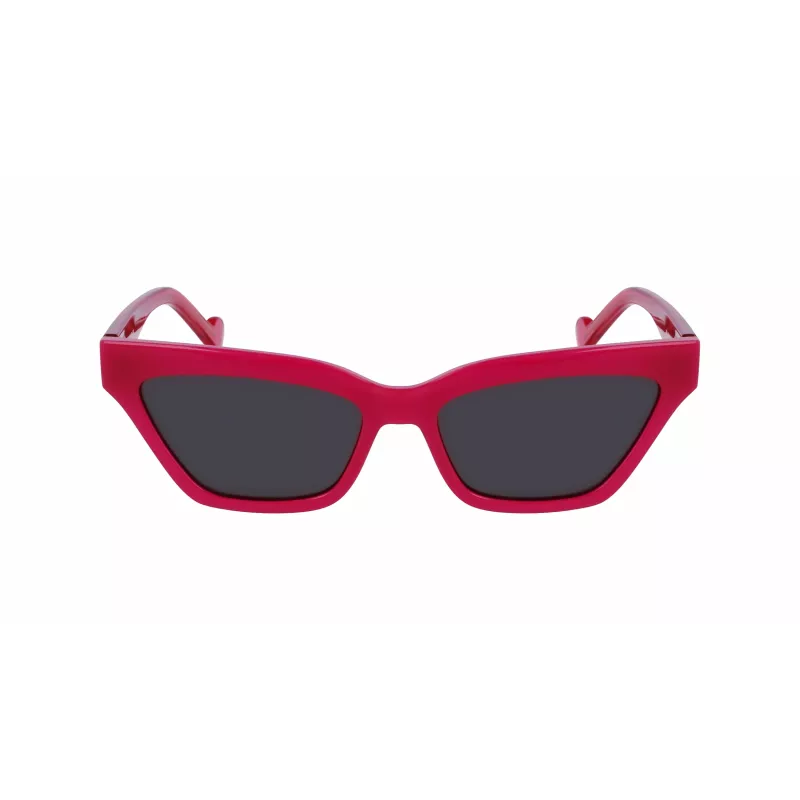 Óculos de sol de mulher LIU JO LJ781S-525 Butterfly Havana acetato lente degradê castanha 55 mm