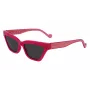 Óculos de sol de mulher LIU JO LJ781S-525 Butterfly Havana acetato lente degradê castanha 55 mm