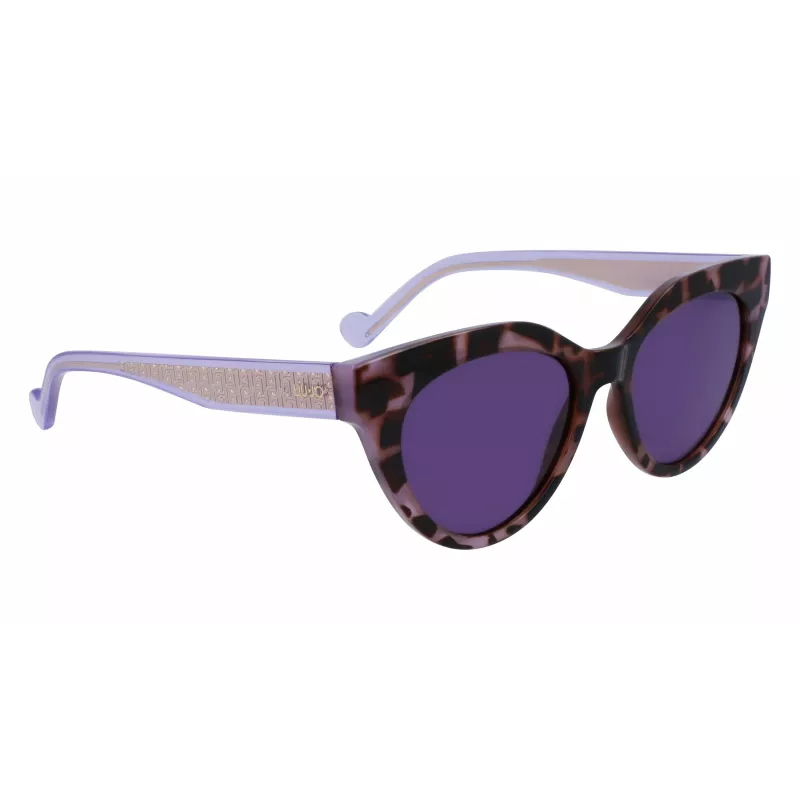 Óculos de sol LIU JO mulher LJ782S-516 formato cat-eye - Pink Havana, castanho degradê, 53 mm