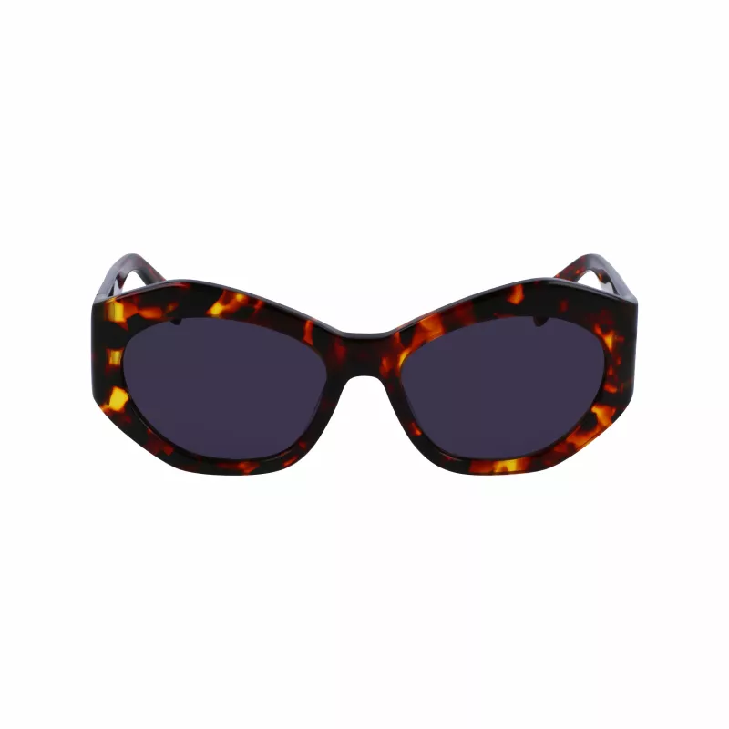 LIU JO mulher LJ786S-244 óculos de sol quadrados, armação Havana, lentes degradê castanhas, 54 mm