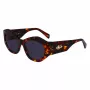 LIU JO mulher LJ786S-244 óculos de sol quadrados, armação Havana, lentes degradê castanhas, 54 mm