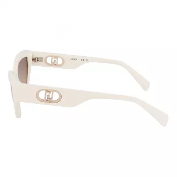 Óculos de sol de mulher LIU JO LJ800S Butterfly cat-eye Havana acetato castanho degradê UV400