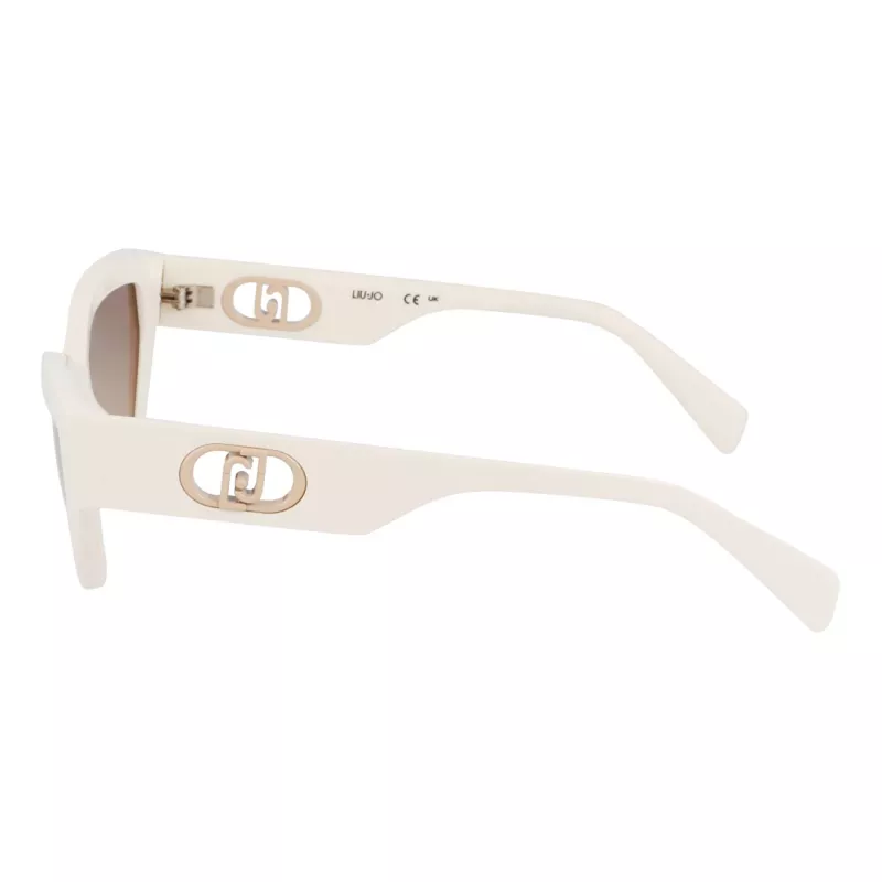 Óculos de sol de mulher LIU JO LJ800S Butterfly cat-eye Havana acetato castanho degradê UV400