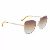 Óculos de sol LIU JO mulher 46591-717 Havana acetato armação quadrada lentes degradê castanhas 55/17/140 mm