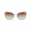 Óculos de sol LIU JO mulher 46591-717 Havana acetato armação quadrada lentes degradê castanhas 55/17/140 mm