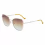 Óculos de sol LIU JO mulher 46591-717 Havana acetato armação quadrada lentes degradê castanhas 55/17/140 mm