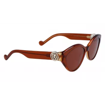 Óculos de sol de mulher LIU JO LJ767SR-216 Havana Propionato Castanho degradê 56 mm