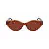 Óculos de sol de mulher LIU JO LJ767SR-216 Havana Propionato Castanho degradê 56 mm