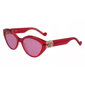 Óculos de sol LIU JO mulher LJ767SR-525 Havana castanho degradê quadrados 56 mm