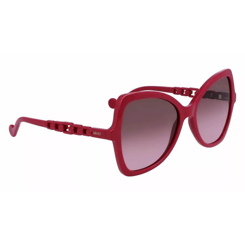 Óculos de sol de mulher LIU JO LJ774S-603 Havana acetato borboleta castanho degradê UV400 57 mm
