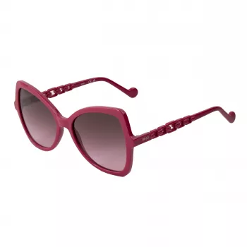Óculos de sol de mulher LIU JO LJ774S-603 Havana acetato borboleta castanho degradê UV400 57 mm