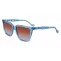 Óculos de sol de mulher LIU JO LJ780S-425 armação de acetato borboleta quadrada castanho Havana lente degradê 56 mm