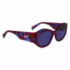 Óculos de sol de mulher LIU JO LJ786S-665 armação de metal borboleta ouro rosa lentes castanhas degradê 54mm