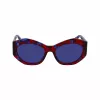 Óculos de sol de mulher LIU JO LJ786S-665 armação de metal borboleta ouro rosa lentes castanhas degradê 54mm