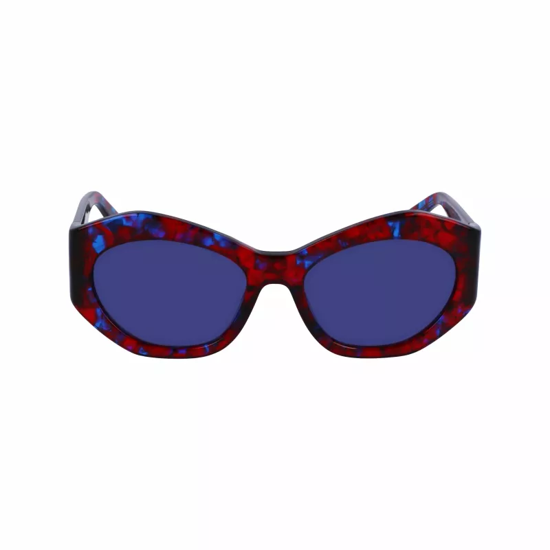 Óculos de sol de mulher LIU JO LJ786S-665 armação de metal borboleta ouro rosa lentes castanhas degradê 54mm
