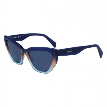 Óculos de sol de mulher LIU JO LJ794S-439 armação borboleta azul UV400