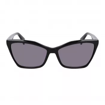 LIU JO óculos de sol mulher LJ796S-001 armação em acetato borboleta/cat-eye lentes cinzentas 58 mm