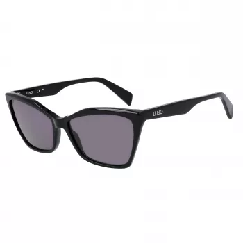 LIU JO óculos de sol mulher LJ796S-001 armação em acetato borboleta/cat-eye lentes cinzentas 58 mm