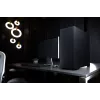 Caixa de PC midi-tower LOGIC AT-DART-PRO-SOLI-10 DART PRO Solid, preto, USB-C, ATX, painel lateral em aço sem vidro temperado