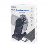 Logilink Carregador de Mesa Sem Fios 4-em-1, Estação de Carregamento Qi 15W (PA0292)