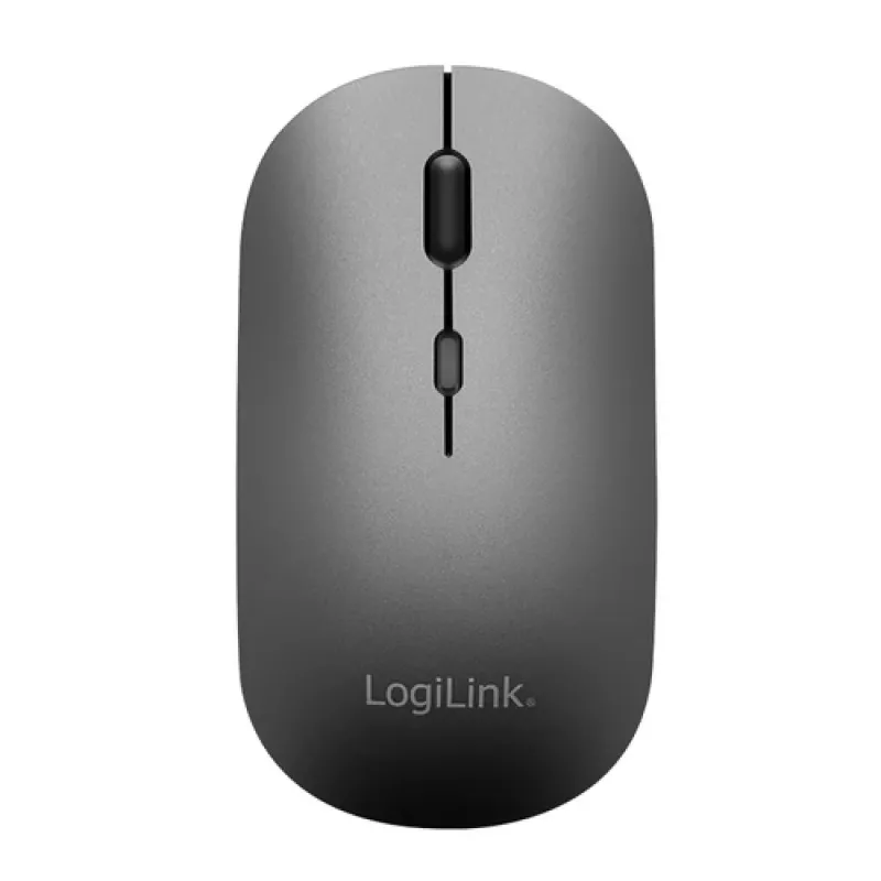 LogiLink ID0215 Conjunto de teclado e rato sem fios Bluetooth Dual-Mode, cinzento/antracite