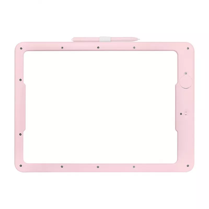 LogiLink AA0182 Tablet de Escrita LCD, 14 polegadas, Rosa, Quadro de Rabiscos Reutilizável Multicolorido