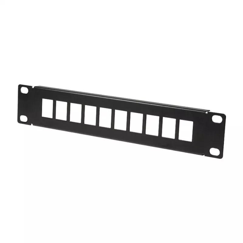 Painel de ligação Keystone LogiLink ACT108 10 portas, rack de 10 polegadas, 1U, preto