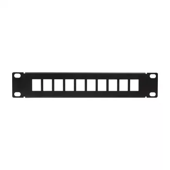 Painel de ligação Keystone LogiLink ACT108 10 portas, rack de 10 polegadas, 1U, preto