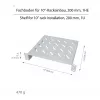 Logilink ACT111 Prateleira para Armário de 200 mm 1U Cinzento Nível de Rack