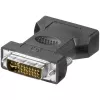 LogiLink AD0001 adaptador DVI-I para VGA, ficha DVI-I para conector fêmea HD15, 1080p, preto
