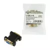 LogiLink AD0001 adaptador DVI-I para VGA, ficha DVI-I para conector fêmea HD15, 1080p, preto