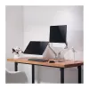 LogiLink BP0088 TIS 17-32 suporte de secretária para dois monitores, mola a gás, 3 articulações, máx. 9 kg, prateado
