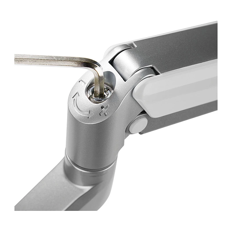 LogiLink BP0088 TIS 17-32 suporte de secretária para dois monitores, mola a gás, 3 articulações, máx. 9 kg, prateado