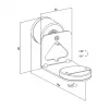 LogiLink BP0207W suporte de parede para altifalante para Sonos Era 100 & Era 300, branco, máx. 5 kg