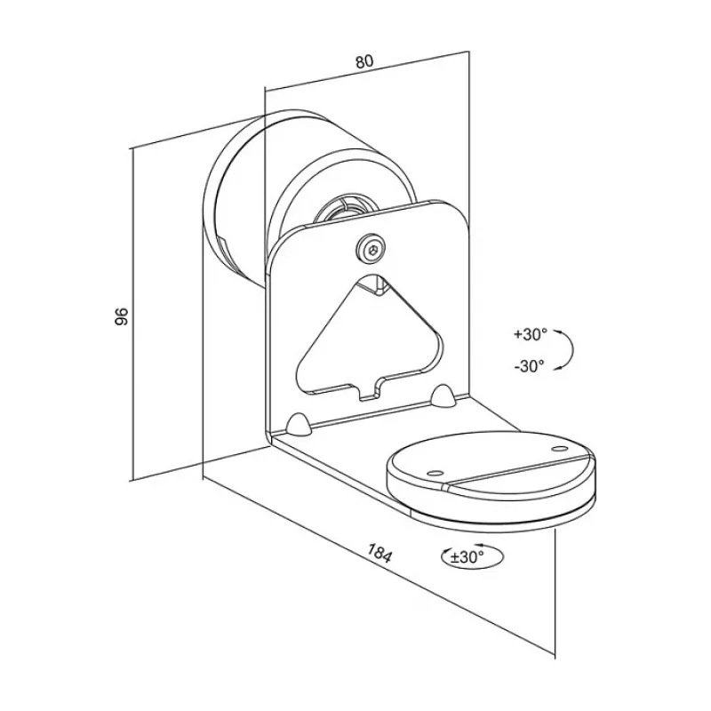 LogiLink BP0207W suporte de parede para altifalante para Sonos Era 100 & Era 300, branco, máx. 5 kg