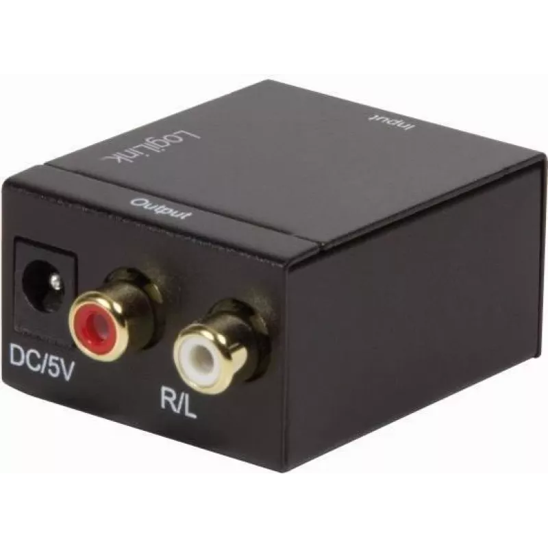 LogiLink CA0100 conversor de áudio digital-analógico (SPDIF/coaxial para RCA estéreo)