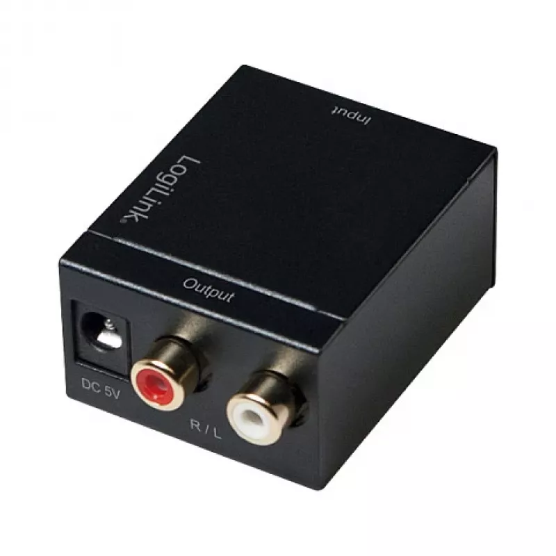 LogiLink CA0100 conversor de áudio digital-analógico (SPDIF/coaxial para RCA estéreo)