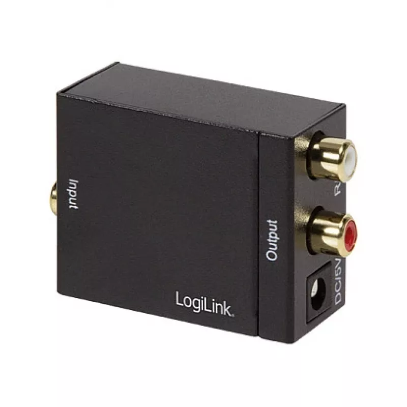 LogiLink CA0100 conversor de áudio digital-analógico (SPDIF/coaxial para RCA estéreo)