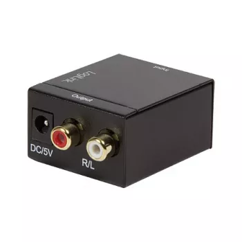 LogiLink CA0100 conversor de áudio digital-analógico (SPDIF/coaxial para RCA estéreo)