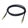 LogiLink CA10050 Cabo de áudio estéreo ficha TRS 3,5 mm para ficha TRS 3,5 mm, fichas metálicas, azul, 0,5 m
