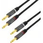 LogiLink CA1210 Cabo de áudio 3 m banana 2 x banana Preto