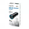 LogiLink PA0285 carregador USB de automóvel 2 portas 10,5 W, com LED, preto