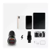 LogiLink PA0285 carregador USB de automóvel 2 portas 10,5 W, com LED, preto