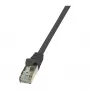 LogiLink Cabo de rede Cat.6 F/UTP, 0,25 m, preto, EconLine