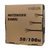 LogiLink Cabo de instalação Cat.6, U/UTP, 100 m, EconLine