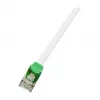 LogiLink Cabo de rede cruzado Cat.6 S/FTP, RJ45, 0,5 m, cinzento, LSZH, 10 Gbit/s