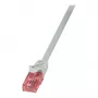 Cabo de rede LogiLink Cat.6 U/UTP, 0,25 m, cinzento, PrimeLine