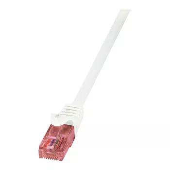 LogiLink Cabo de patch Cat.6 U/UTP, cobre, branco, 0,5 m, PrimeLine